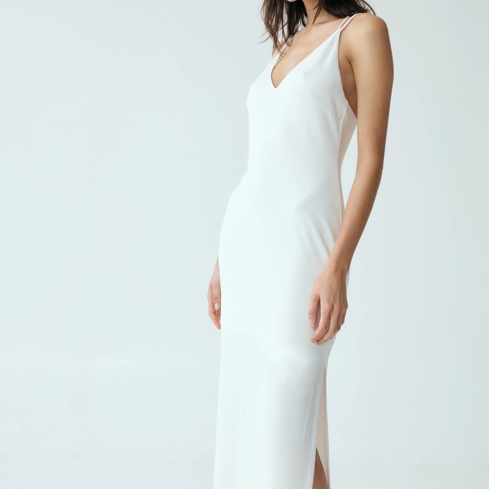 NWT Third Form Cross Back Midi White Dress XS